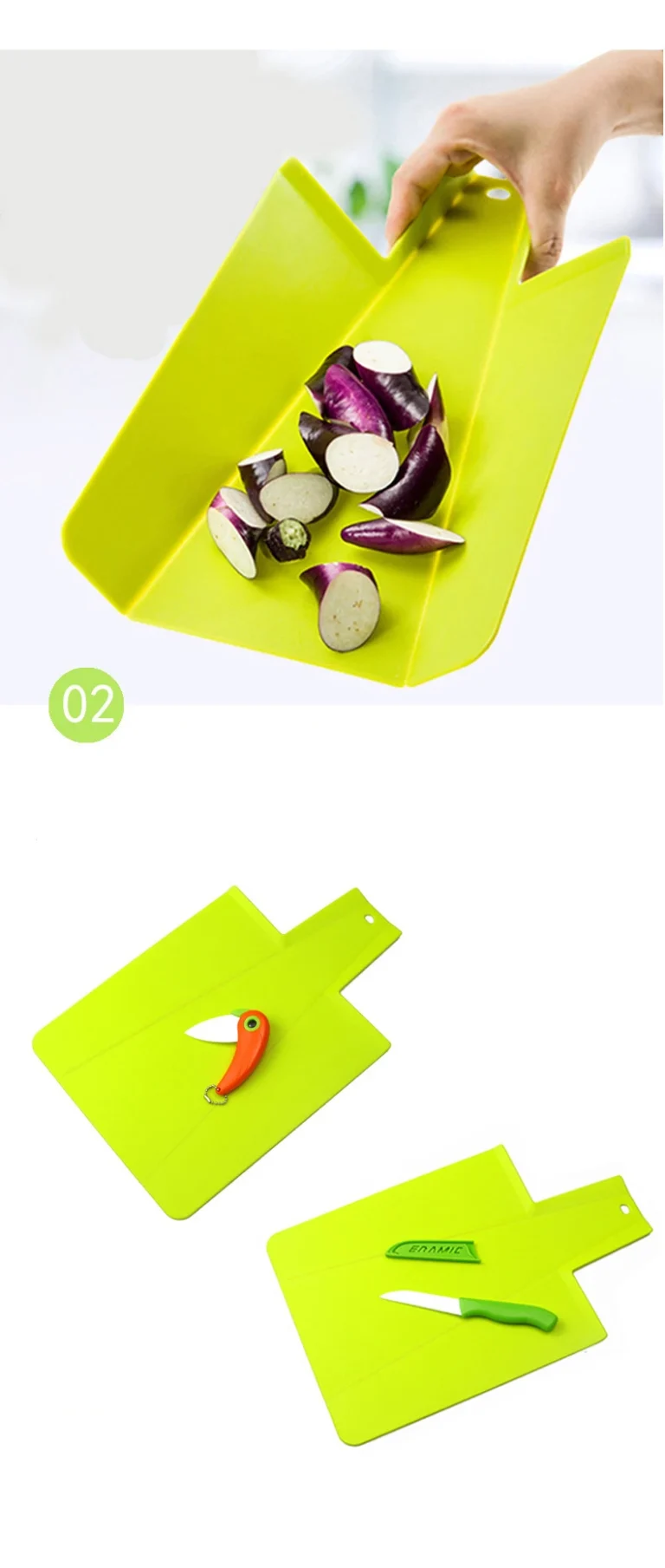 Fund din plastic pentru bucatarie cu ventuze