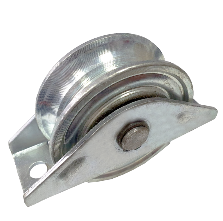 Rola metalica pentru poarta incorporata cu suport (70MM)