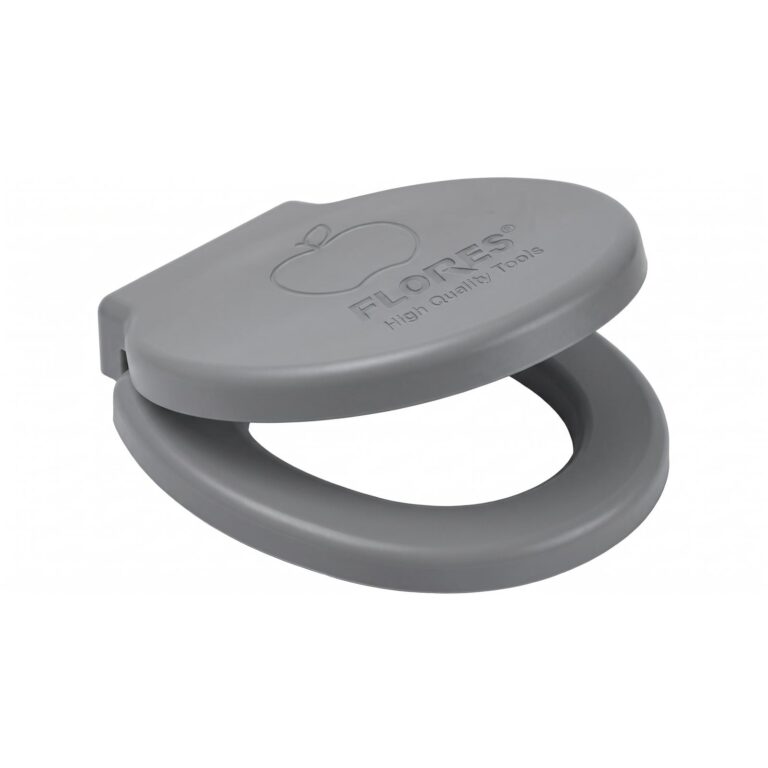 Capac pentru WC universal din plastic cu model mar (GRI)