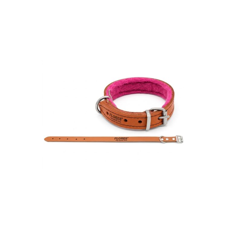 Curea pentru caine din piele+pasla Nr.860 (2.5CMx65CM)