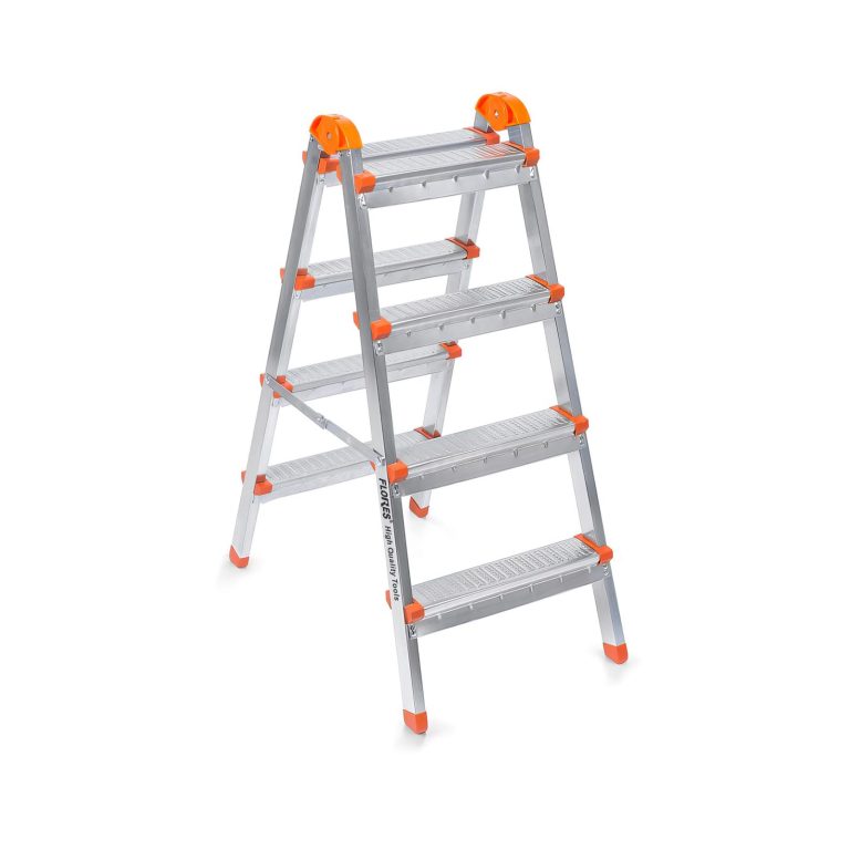Scara dubla din metal (4 trepte+4 trepte)
