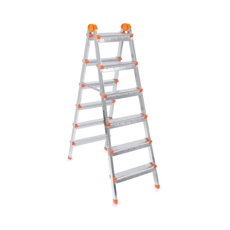 Scara dubla din metal (6 trepte+6 trepte)