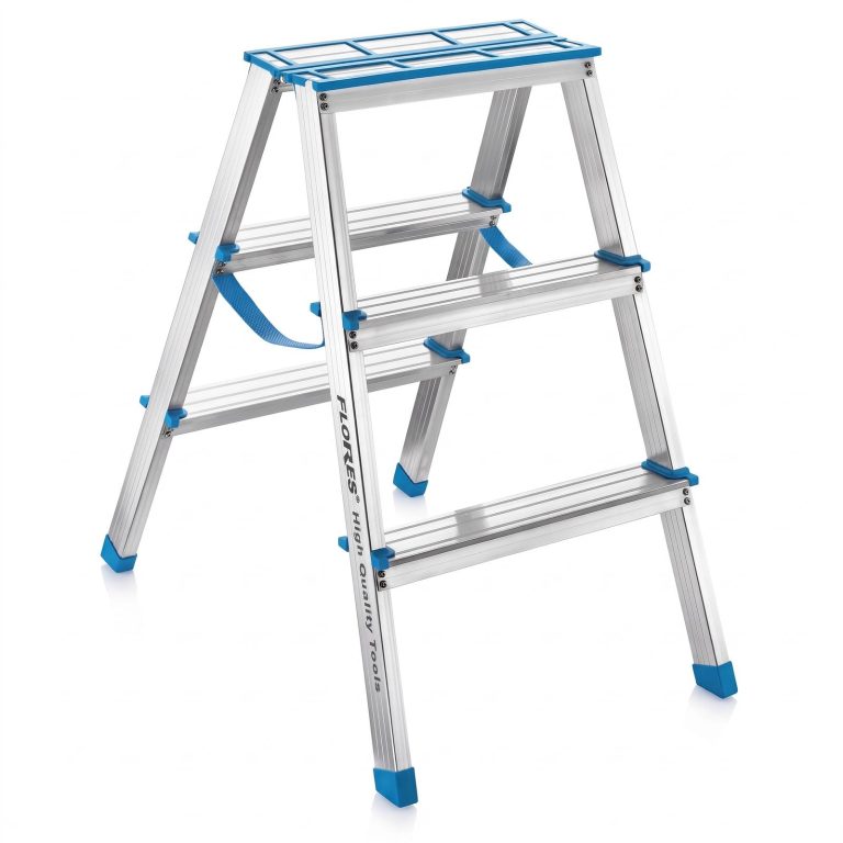 Scara dubla din aluminiu (3trepte+3trepte)-65 CM