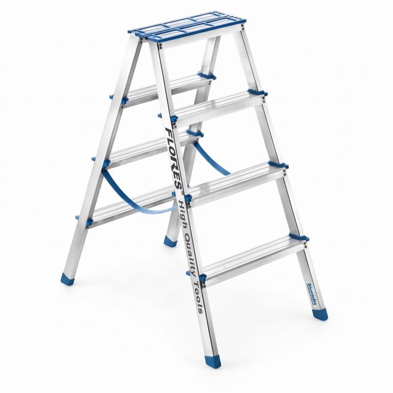 Scara dubla din aluminiu (4trepte+4trepte)-90 CM